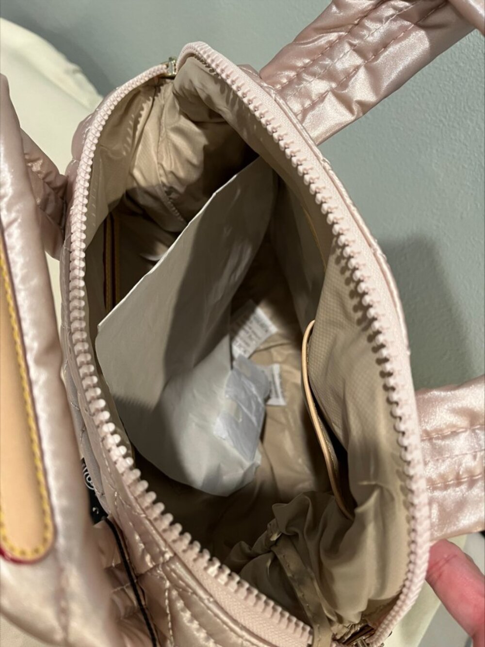 MZ Wallace Pale Rose Gold Metallic Small Sutton Deluxe - Picture 5 of 5